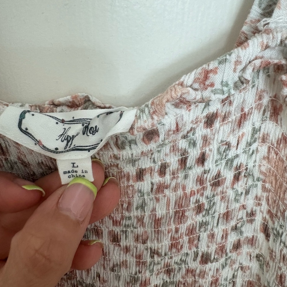 Hippie Rose Pink Floral Midi Dress - Picture 7 of 7